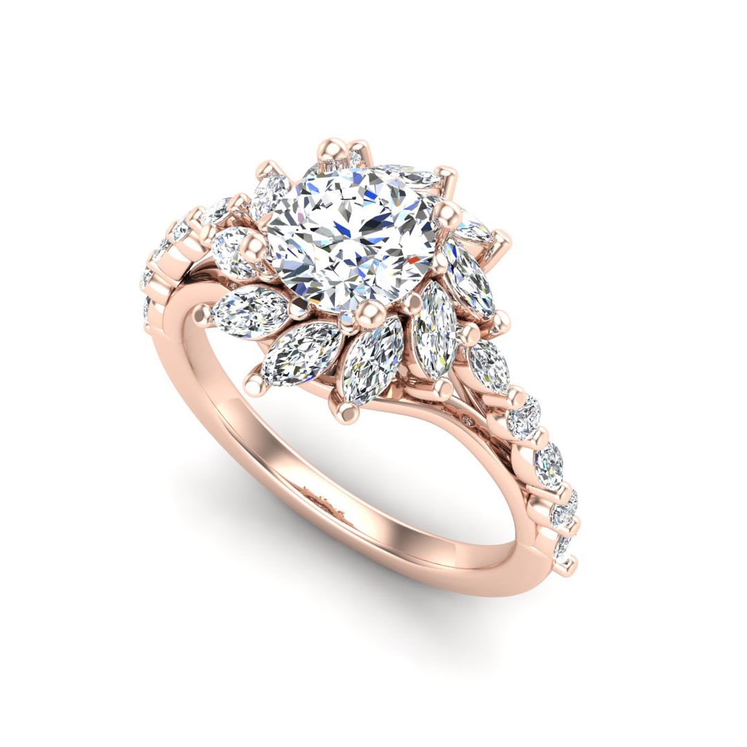 Melissa Halo Engagement Ring